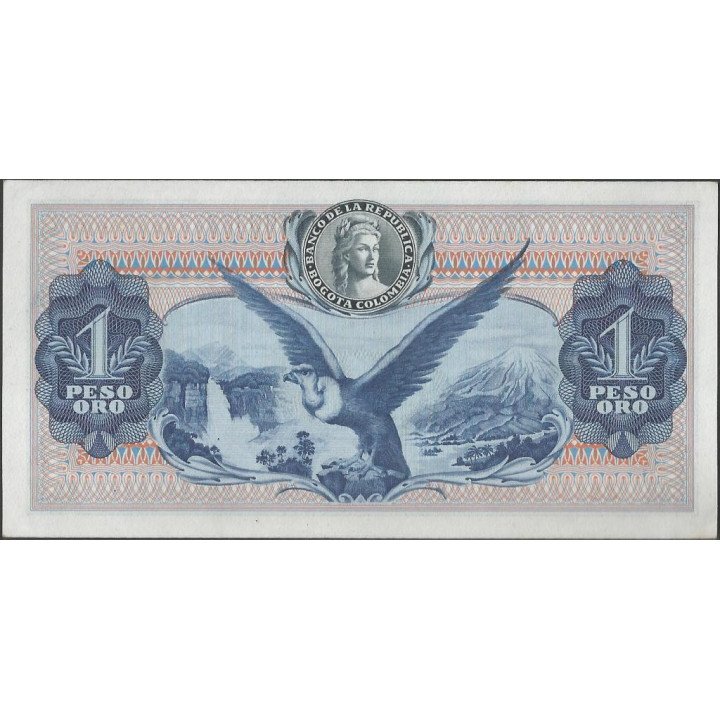 Billete de 1 Peso 7 ago 1973 7 largo BGW076 reverso