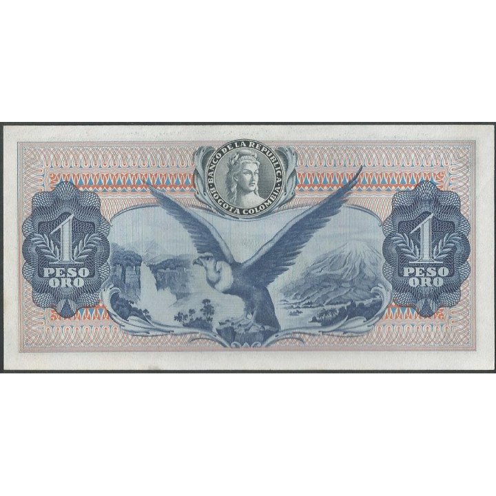 Billete de 1 Peso 7 ago 1973 7 corto BGW078 reverso
