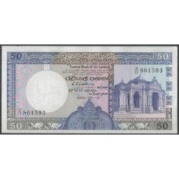 Sri Lanka 50 Rupias 21 Feb 1989 P98b