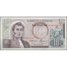 Billete de 10 Pesos 20 Jul 1976 BGW197