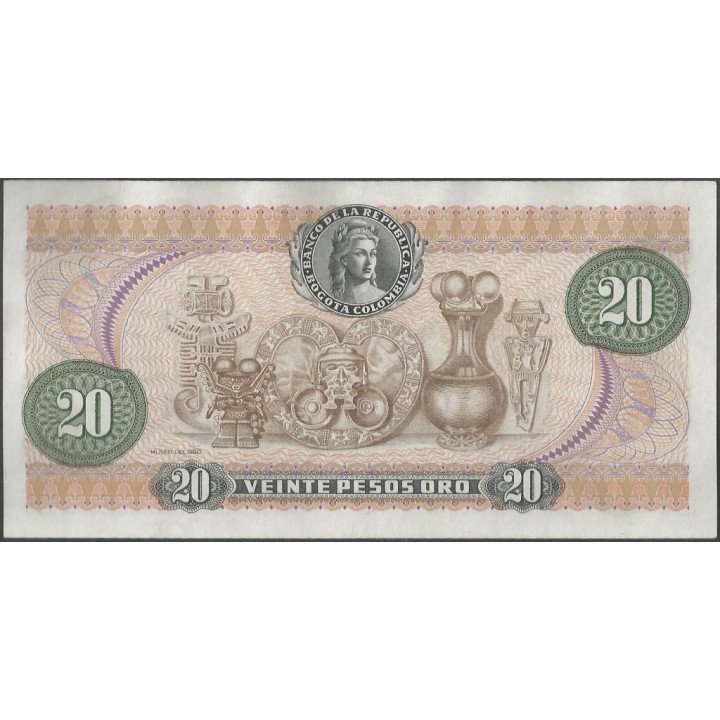 Billete de 20 Pesos 1 Abr 1979 BGW238 reverso
