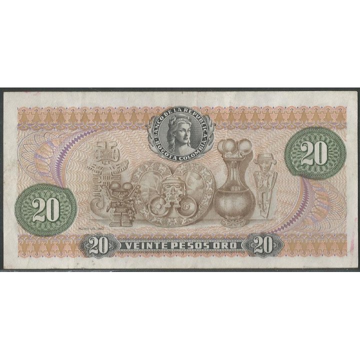 Billete de 20 Pesos 1 Abr 1979 BGW238 reverso