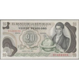 Billete de 20 Pesos 1 Ene 1982 BGW242