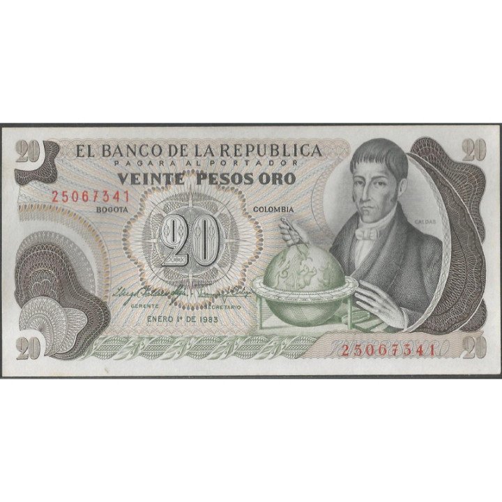 Billete de 20 Pesos 1 Ene 1983 BGW244
