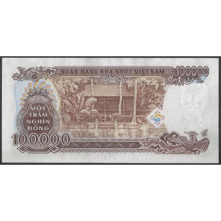 Vietnam 100.000 Dong 1994 P117a reverso