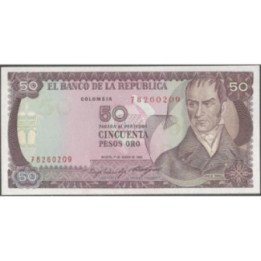 Billete de 50 Pesos 1 Ene 1985 BGW277