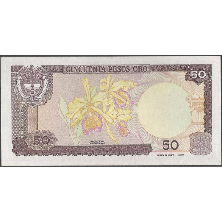 Billete de 50 Pesos 1 Ene 1985 BGW277 reverso