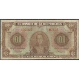 Billete de 100 Pesos 1 Ene 1950 BGW288