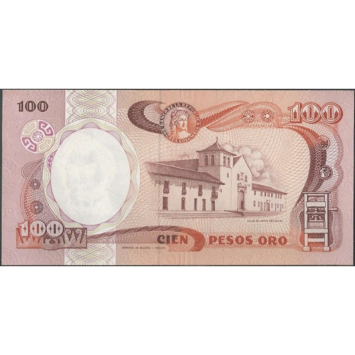 Billete de 100 Pesos 1 Ene 1986 BGW321 reverso