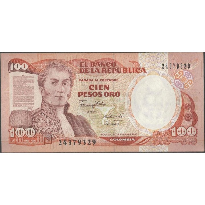 Billete de 100 Pesos 1 Ene 1990 BGW331