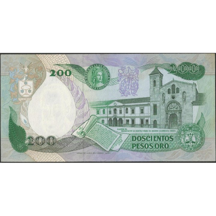 Billete de 200 Pesos 1 Abr 1983 BGW351 TDLR reverso