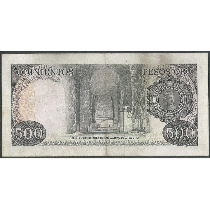 Billete de 500 Pesos 1 Abr 1979 BGW390 reverso