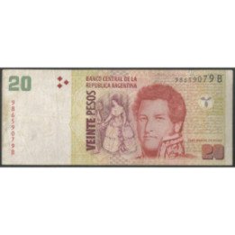 Argentina 20 Pesos ND2003 Serie B P355a