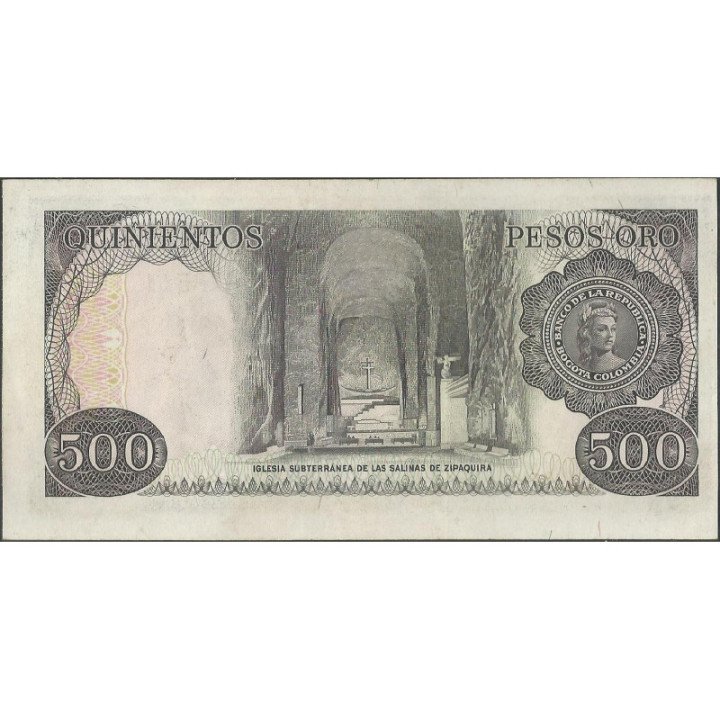 Billete de 500 Pesos 1 Abr 1991 BGW391 Pelicula reverso