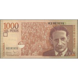 Billete de 1.000 Pesos 27 Ago 2014 BGW439R17