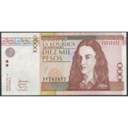 Billete de 10.000 Pesos 3 Ago 2014 BGW645