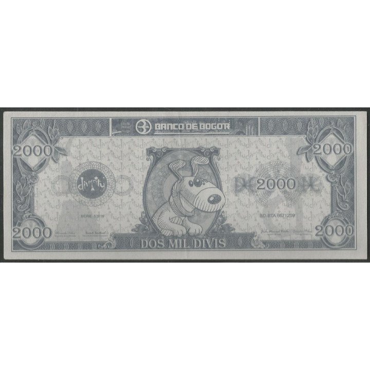 Billete de 2.000 Divis Gris Divercity