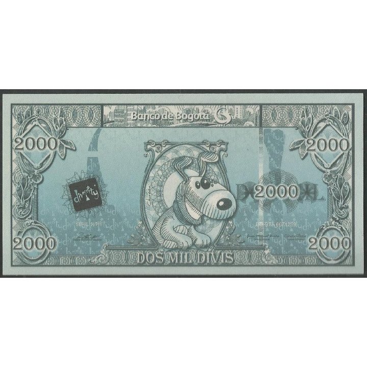 Billete de 2.000 Divis Pequeño Divercity