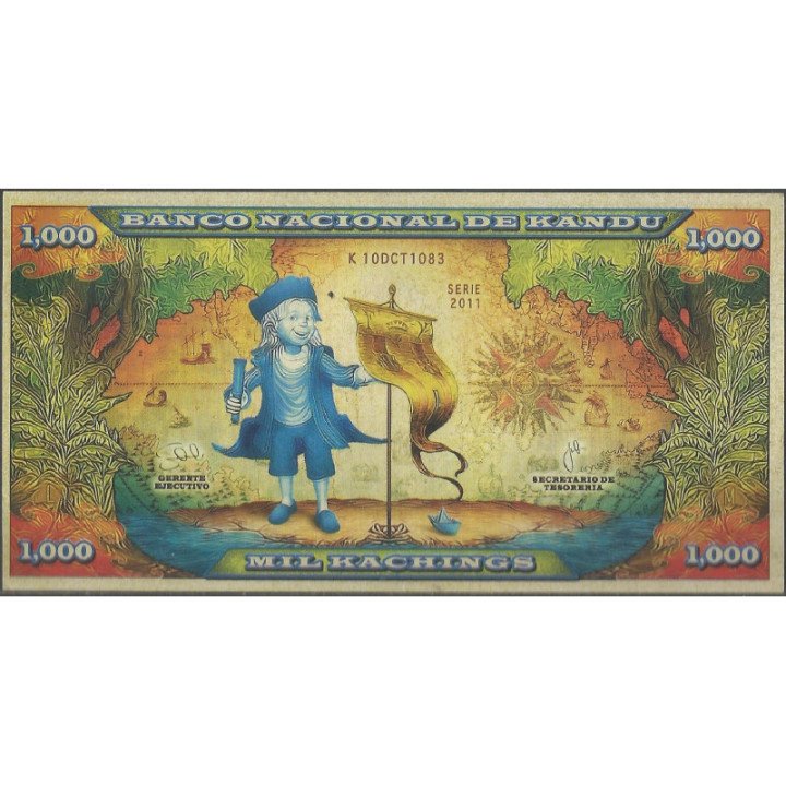 Billete de 1.000 Kachings Kandu reverso