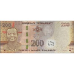 Swaziland 200 Emalageni 6 Sep 2017 P43