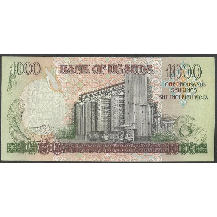 Uganda 1.000 Shillings 1996 P36c reverso