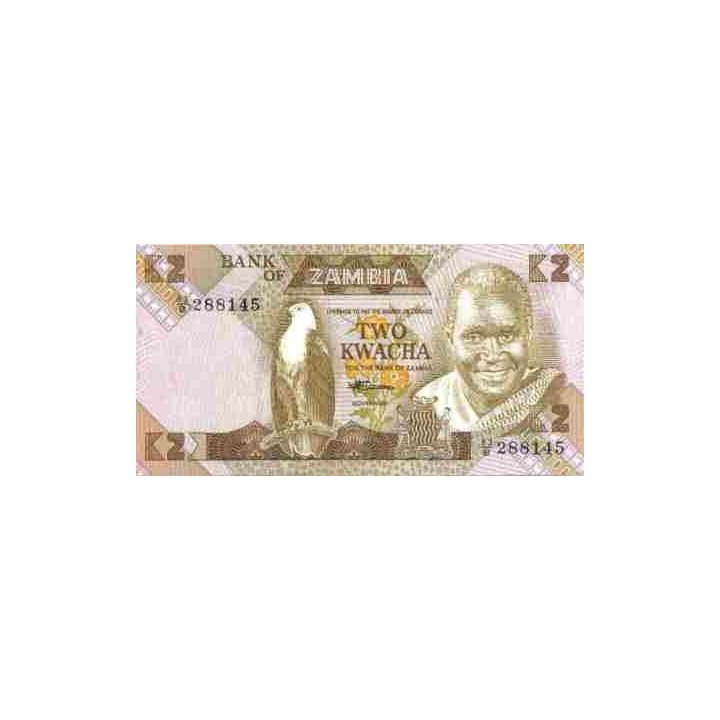 Zambia 2 Kwacha ND1980-88 P24c