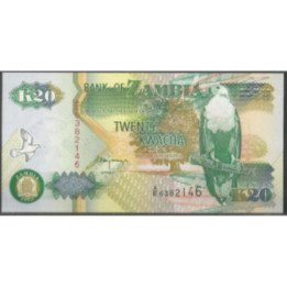 Zambia 20 Kwacha 1992 P36a