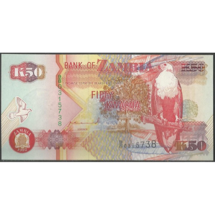 Zambia 50 Kwacha 1992 P37a