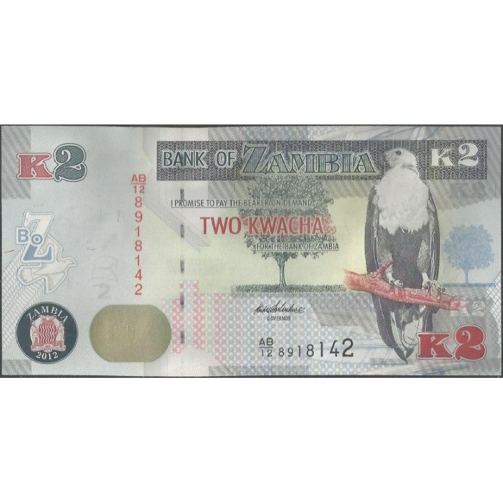 Zambia 2 Kwacha 2012 P49a