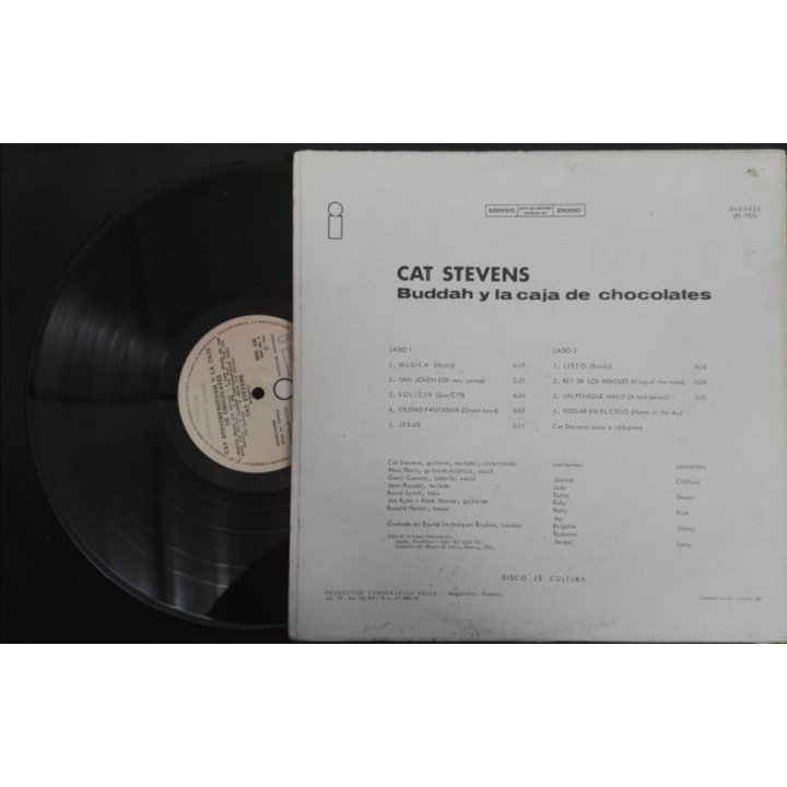 Cat Stevens - Buddha And The Chocolate Box reverso