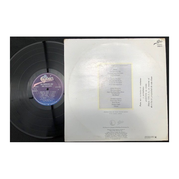 Dan Fogelberg - The Innocent Age ( 2 vinilos) - Colombia reverso