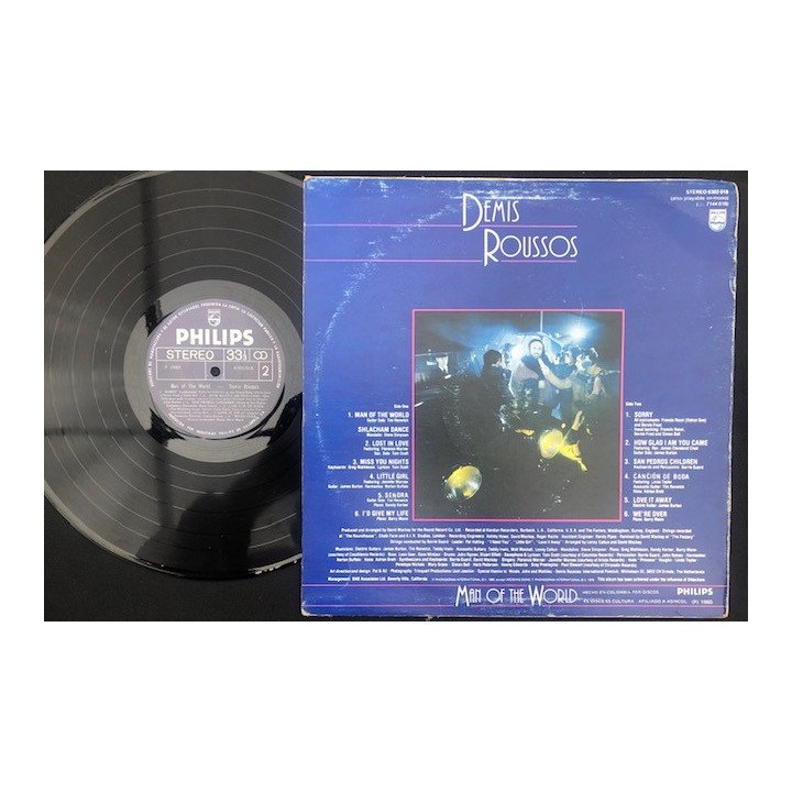 Demis Roussos - Man Of The World - Colombia reverso