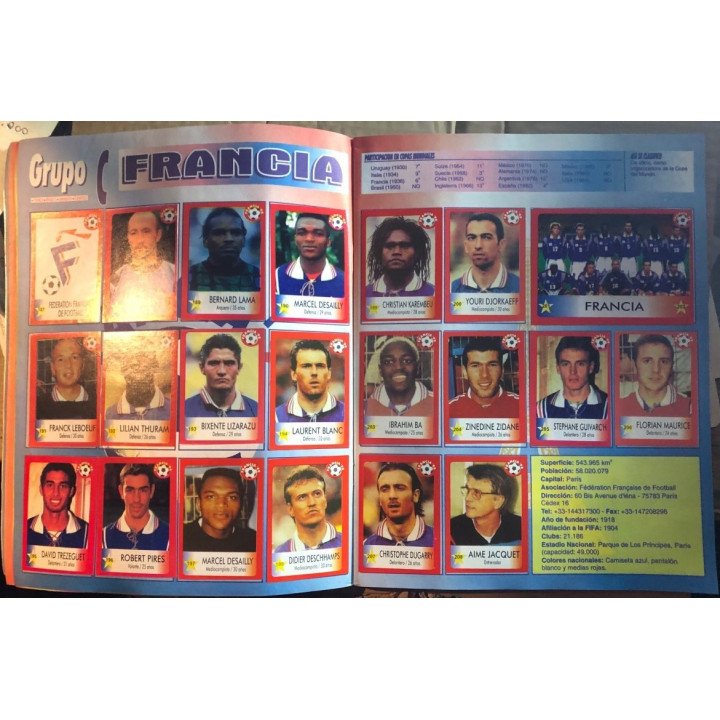Futbol - Mundial Francia 1998 Mundial reverso