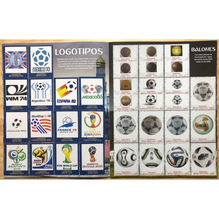 Futbol - Iconos World Cup Rusia 1930-2018 reverso