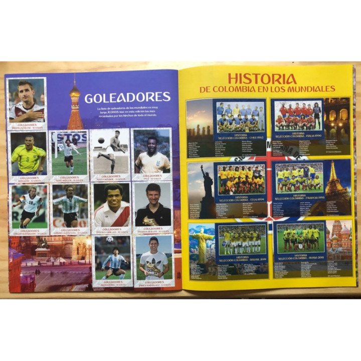 Futbol - Iconos World Cup Rusia 1930-2018 reverso
