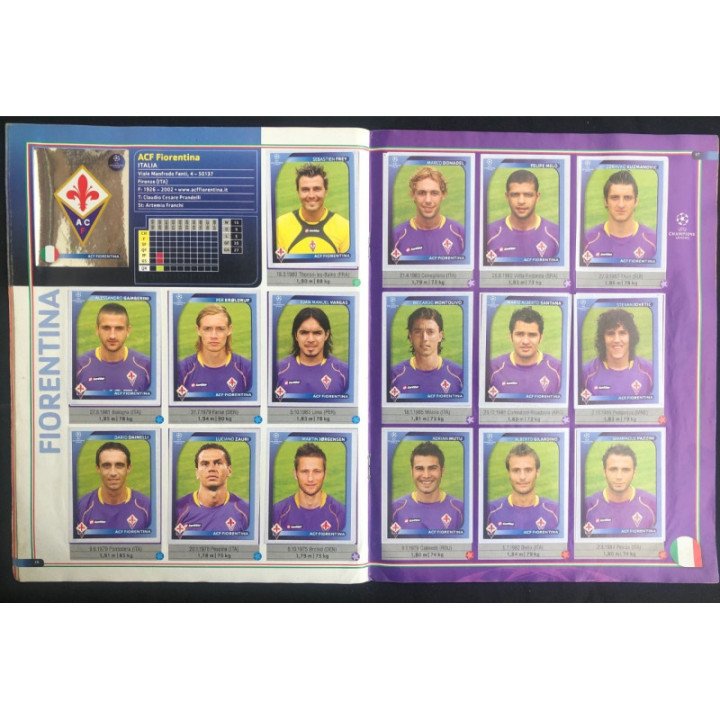 Futbol - UEFA Champions League 2008-2009 Panini reverso