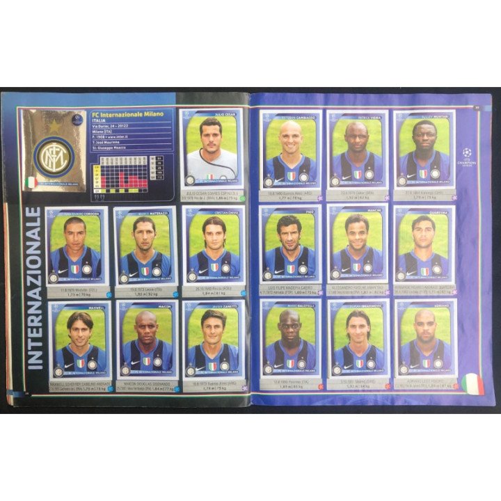 Futbol - UEFA Champions League 2008-2009 Panini reverso