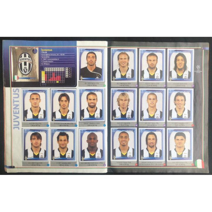 Futbol - UEFA Champions League 2008-2009 Panini reverso