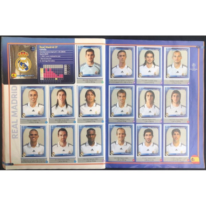 Futbol - UEFA Champions League 2008-2009 Panini reverso
