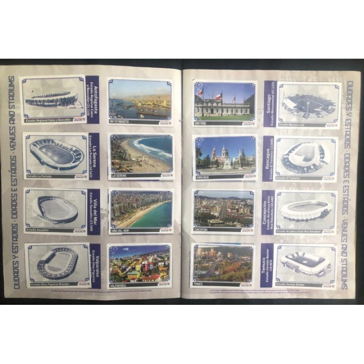 Futbol - Copa América Chile 2015 Panini reverso