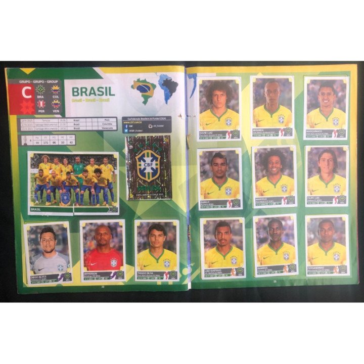 Futbol - Copa América Chile 2015 Panini reverso