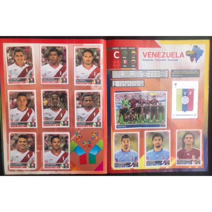 Futbol - Copa América Chile 2015 Panini reverso