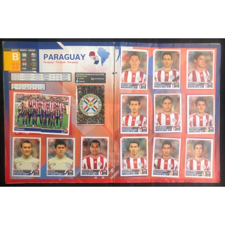Futbol - Copa América Chile 2015 Panini reverso
