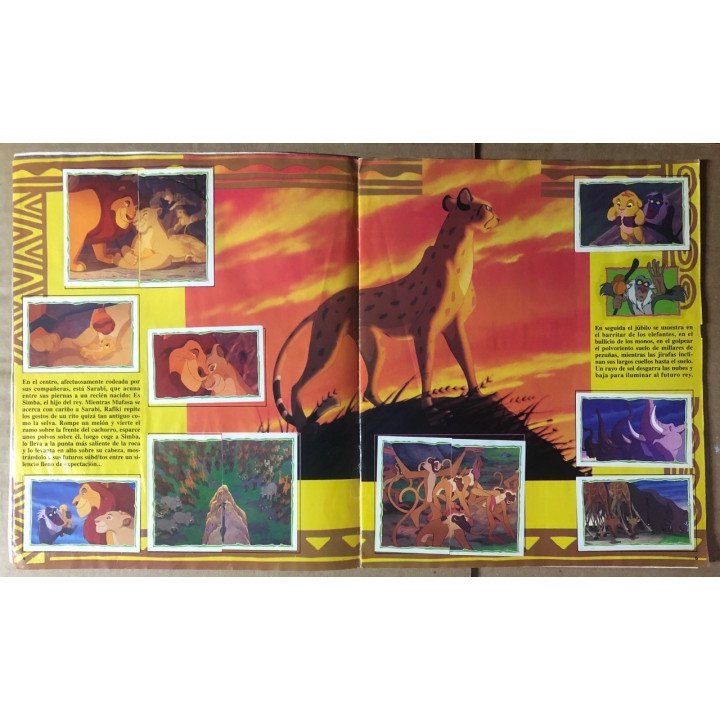 El Rey León Panini reverso
