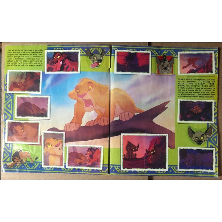 El Rey León Panini reverso