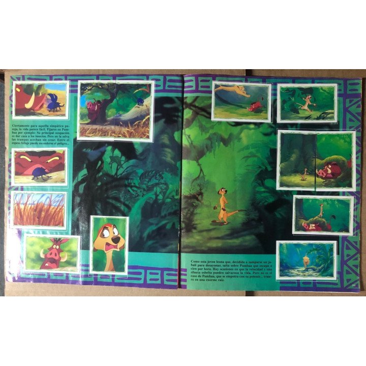 El Rey León Panini reverso