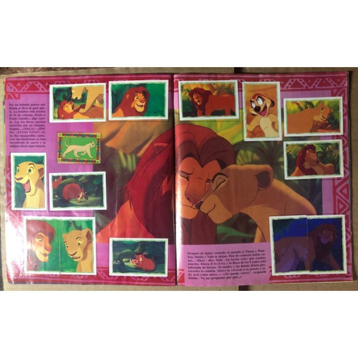 El Rey León Panini reverso