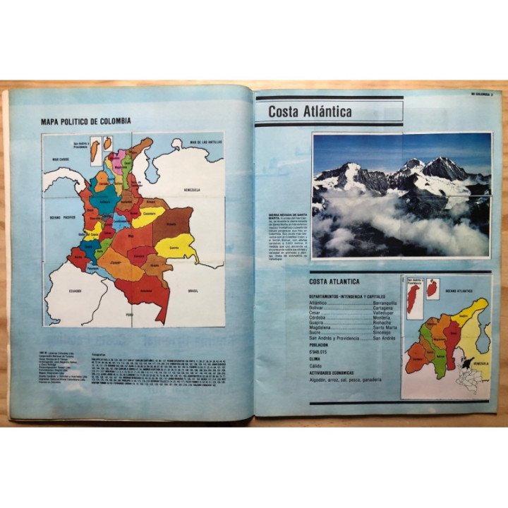 Mi Colombia Laminas Culturales reverso