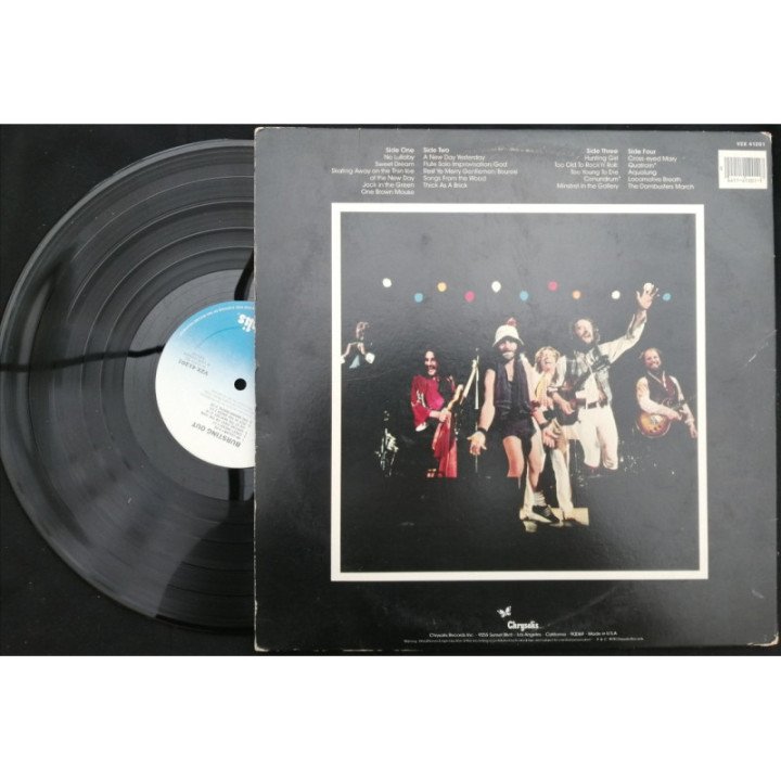 Jethro Tull - Live Bursting Out - Usa ( 2 Vinilos ) reverso