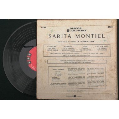 Sarita Montiel, Canciones de la pelicula '' El Ultimo Cuple'' - Colombia